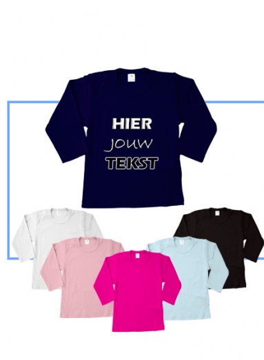 Aanvraag  shirtje eigen tekst ontwerp kleur bedrukken  